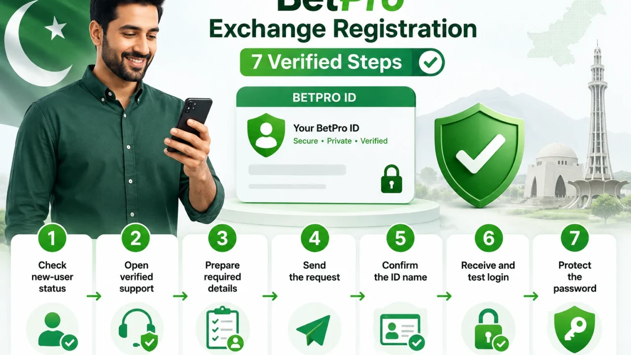 BetPro Exchange registration seven verified setup steps
