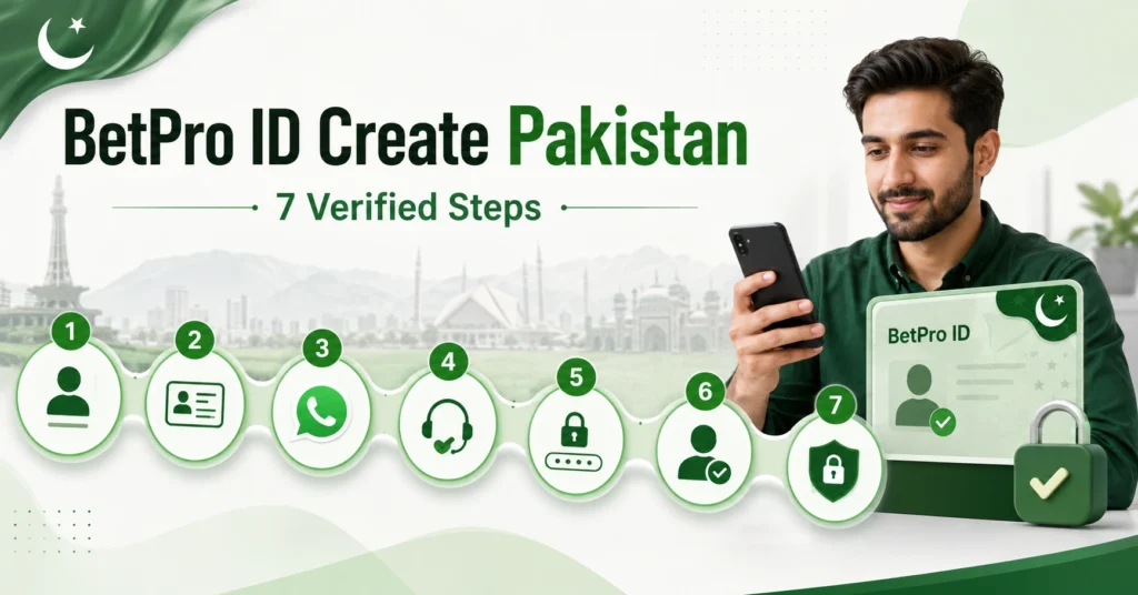 BetPro ID create Pakistan seven verified setup steps