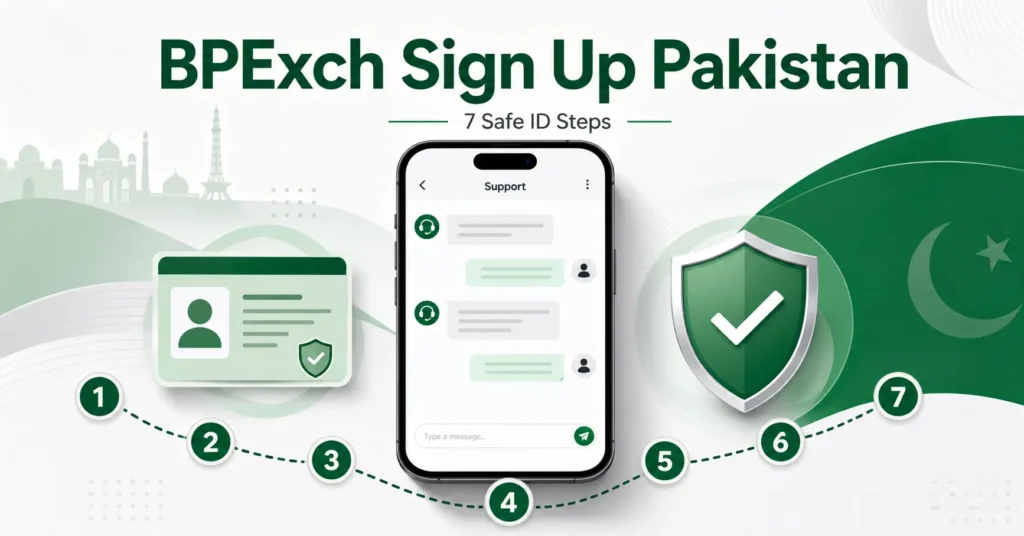 BPExch sign up Pakistan verified BetPro ID steps