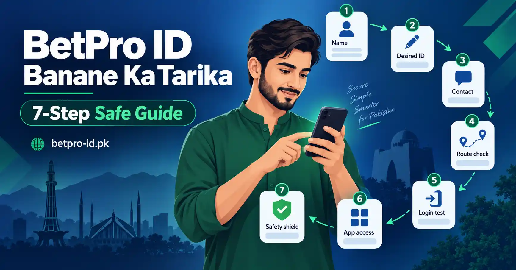 BetPro ID banane ka tarika Pakistan safe creation steps